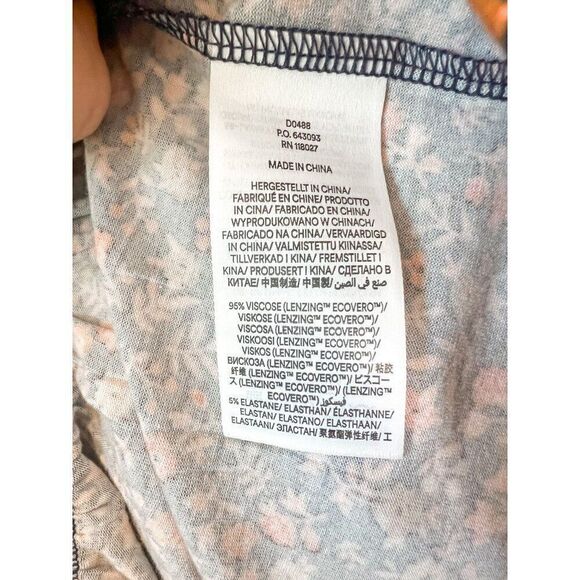 Boden Boho Short Sleeve Floral Jersey Dress Size 8R - Picture 6 of 7